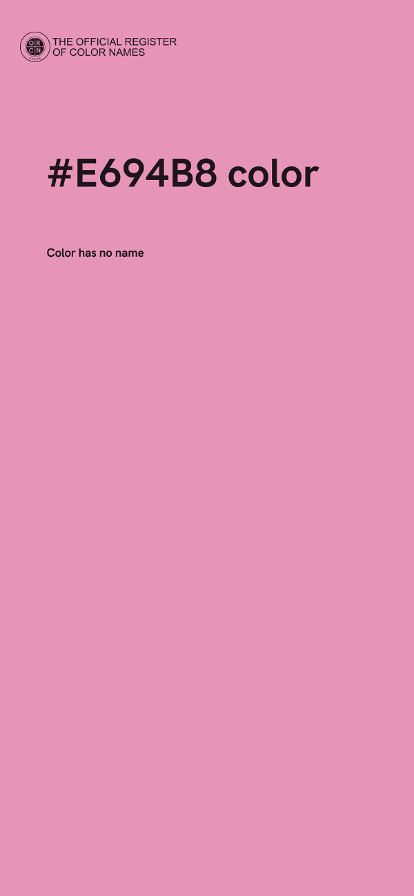 #E694B8 color image