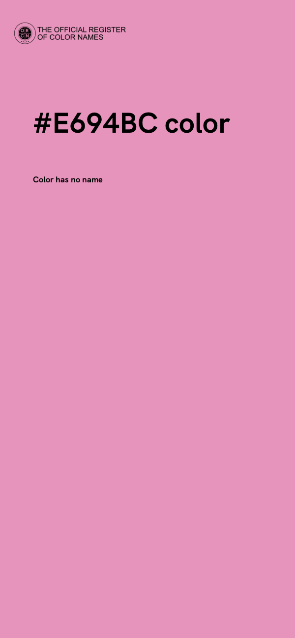 #E694BC color image