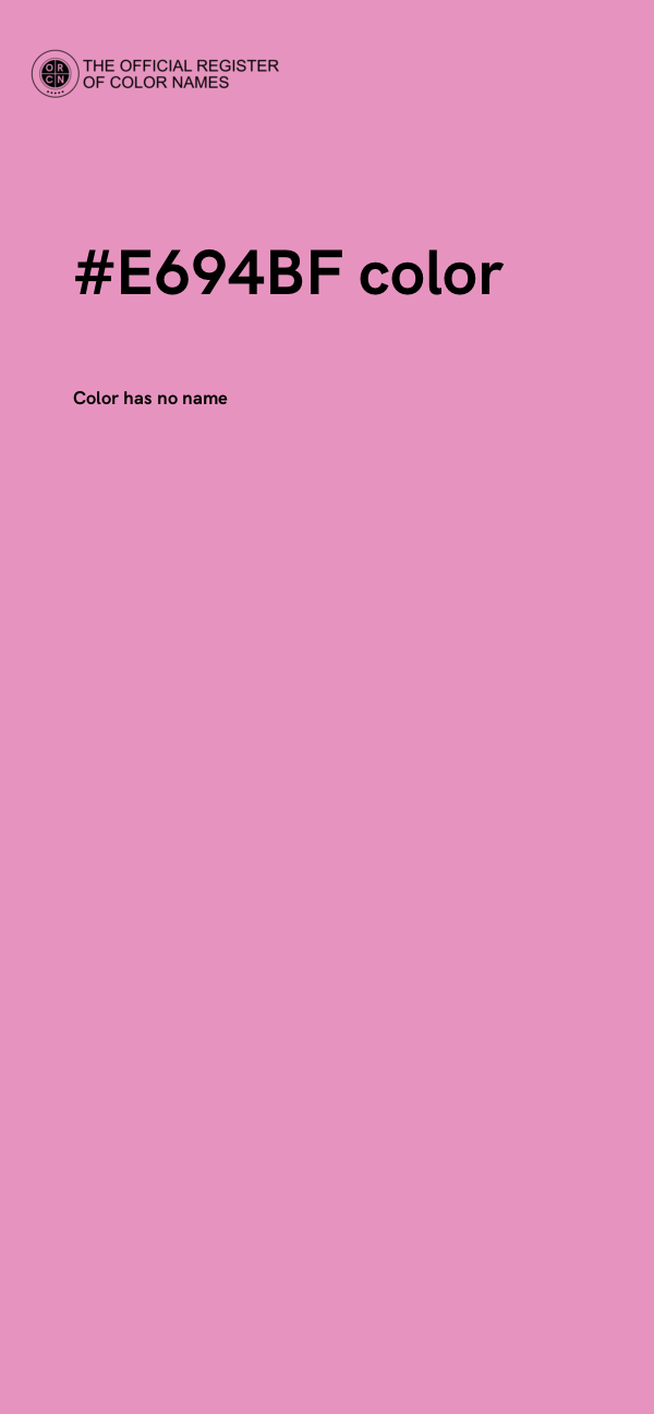 #E694BF color image