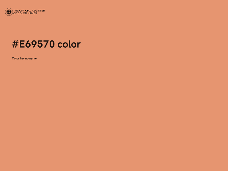 #E69570 color image