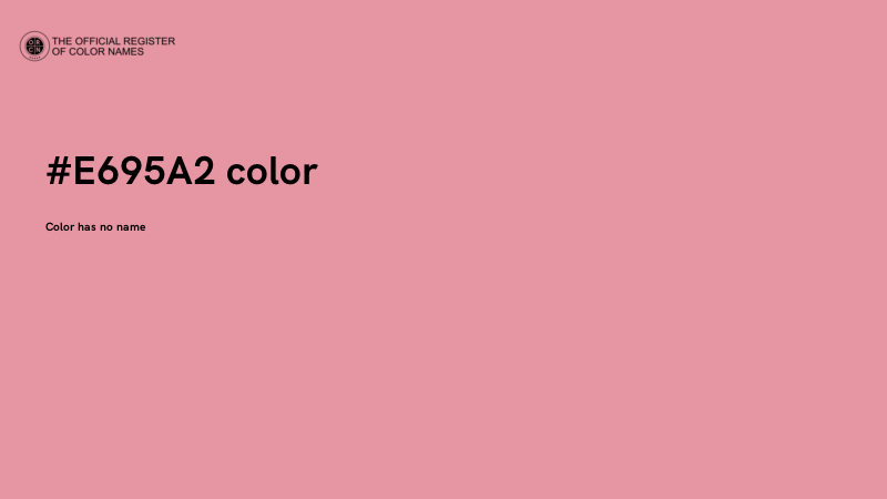 #E695A2 color image