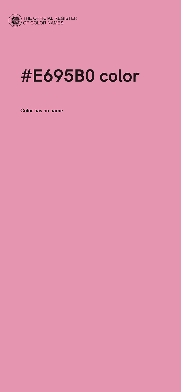 #E695B0 color image