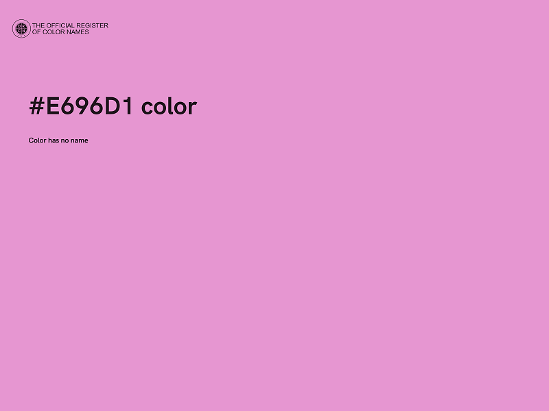 #E696D1 color image