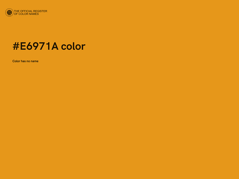 #E6971A color image