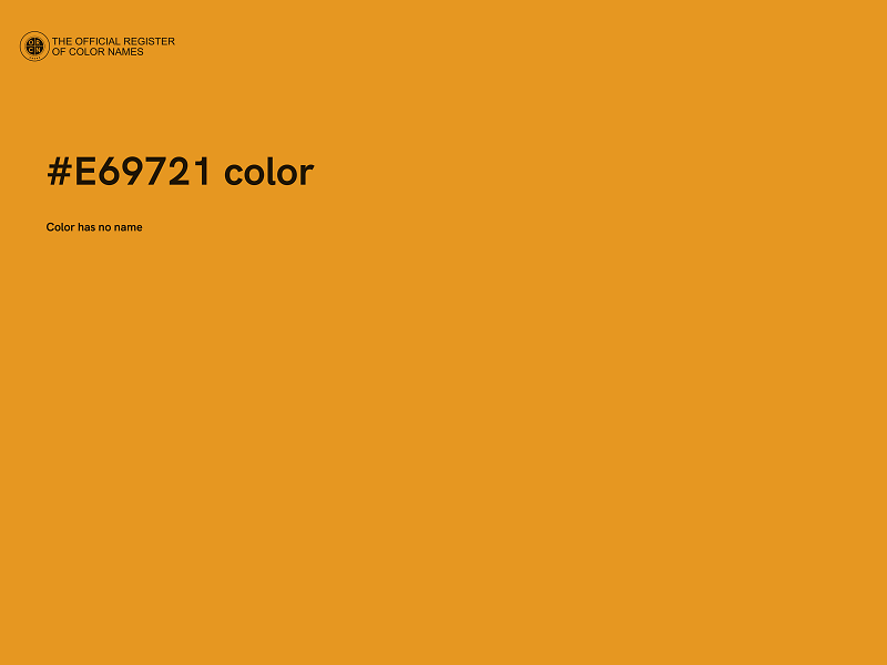 #E69721 color image