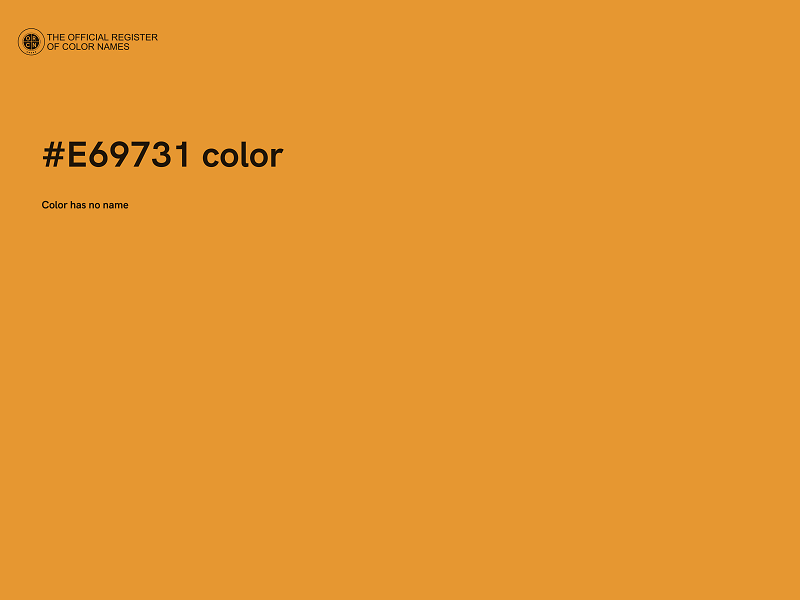 #E69731 color image