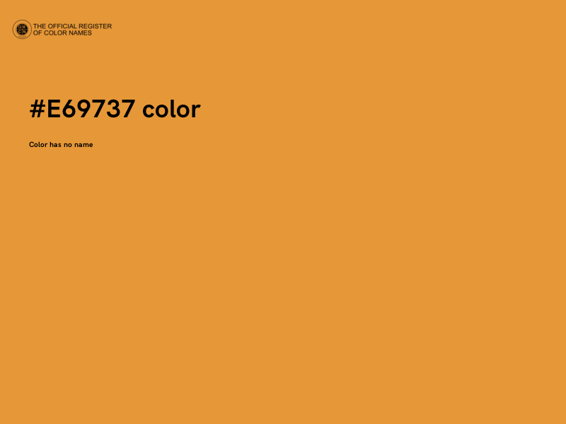 #E69737 color image