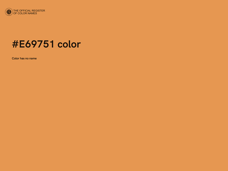 #E69751 color image