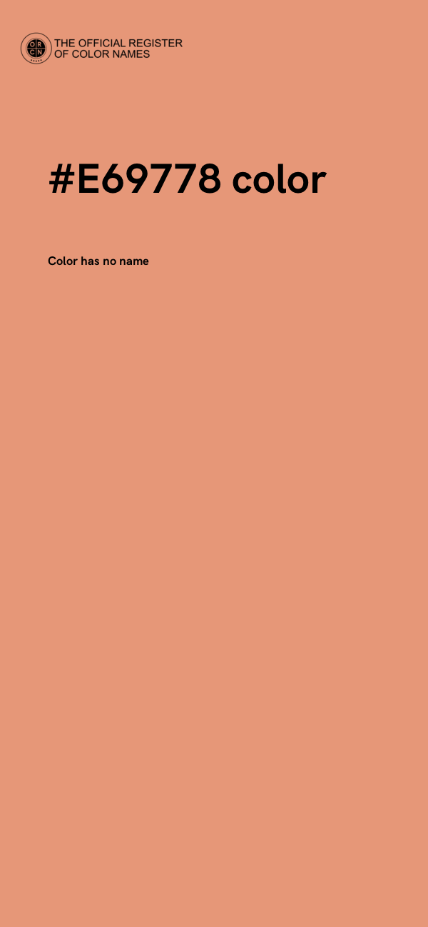 #E69778 color image