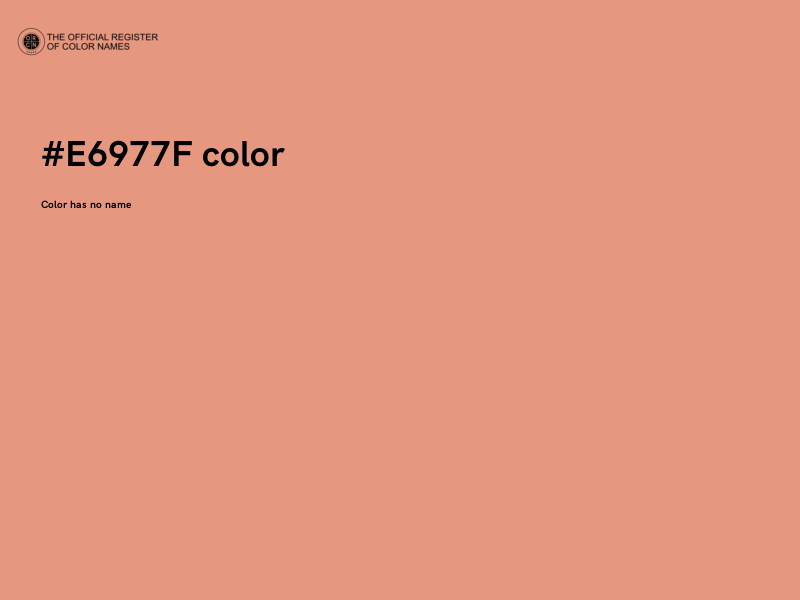 #E6977F color image