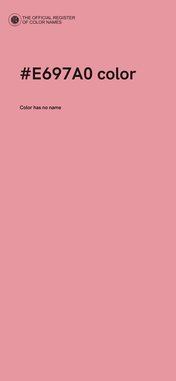 #E697A0 color image