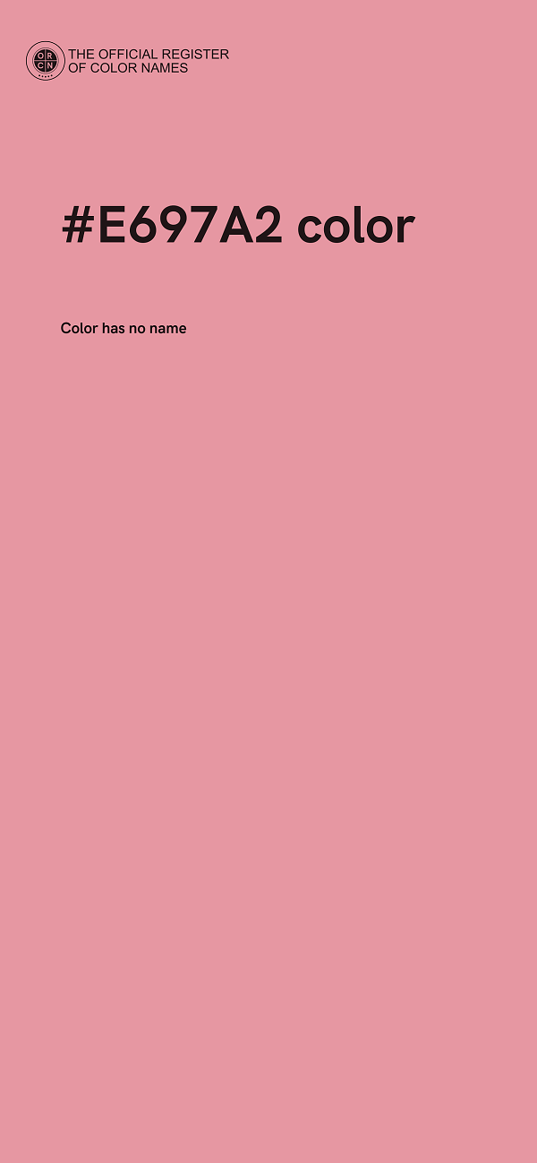 #E697A2 color image
