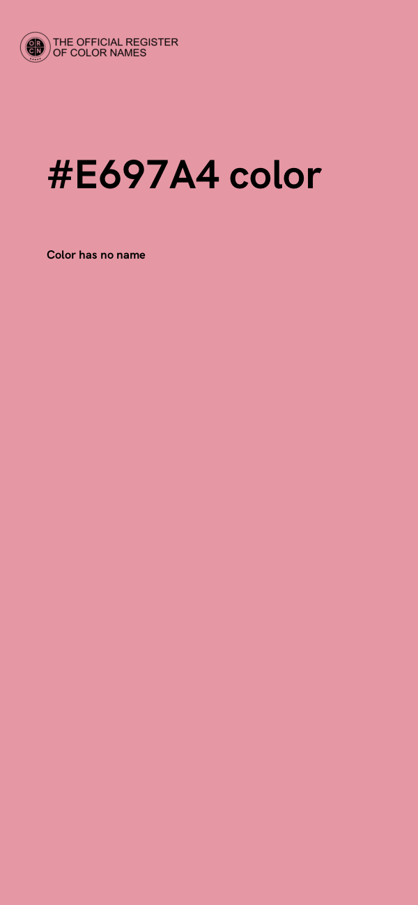 #E697A4 color image