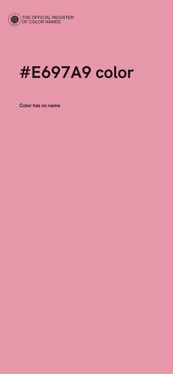 #E697A9 color image
