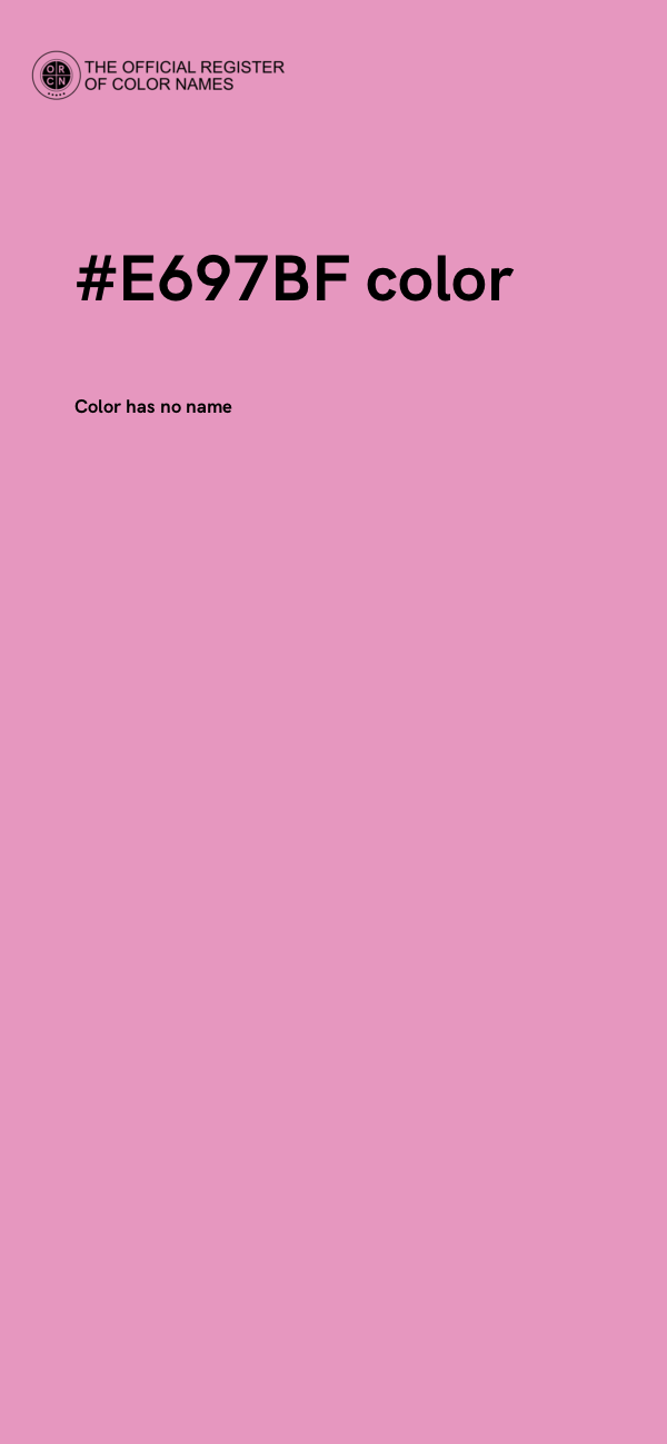 #E697BF color image