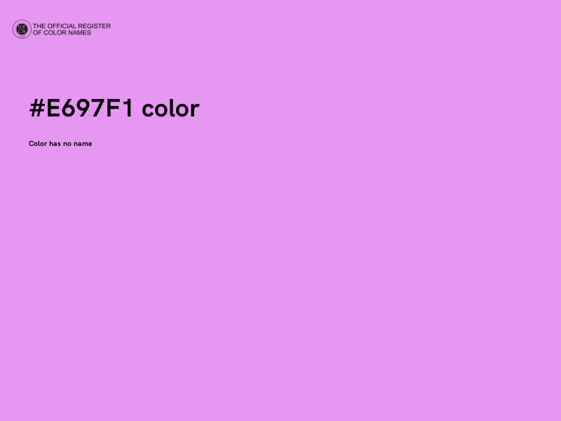 #E697F1 color image