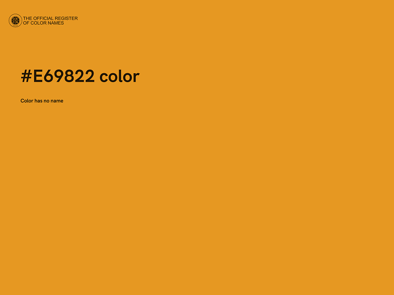 #E69822 color image