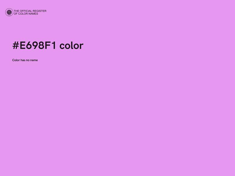 #E698F1 color image