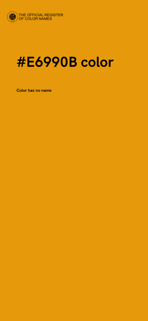 #E6990B color image