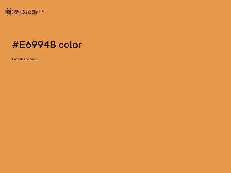 #E6994B color image