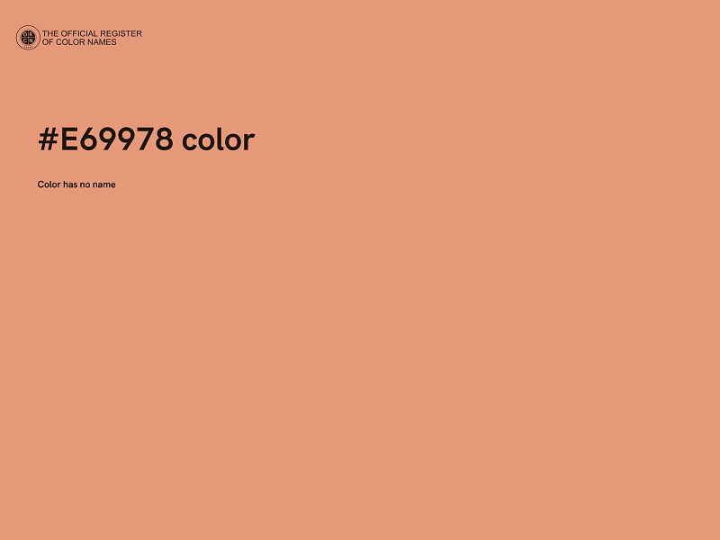 #E69978 color image