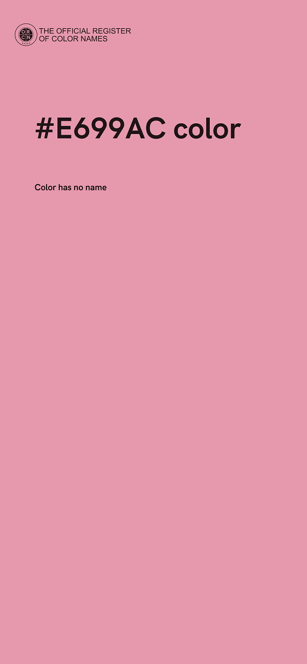 #E699AC color image