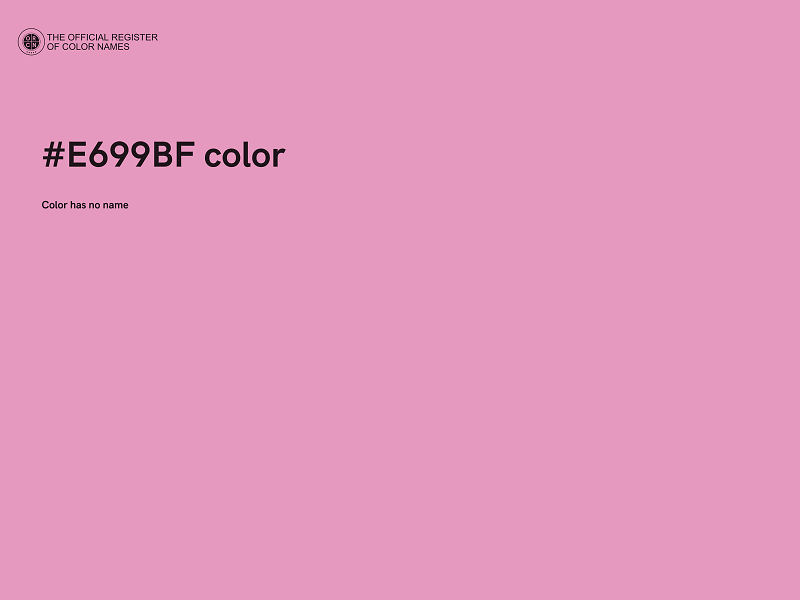 #E699BF color image