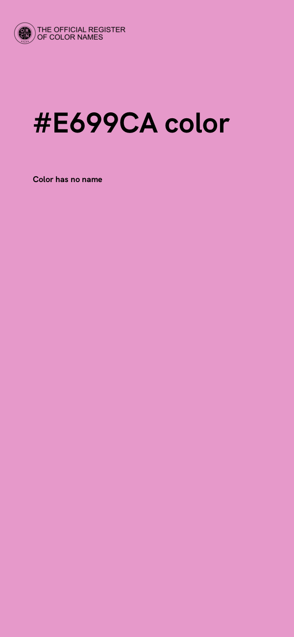 #E699CA color image