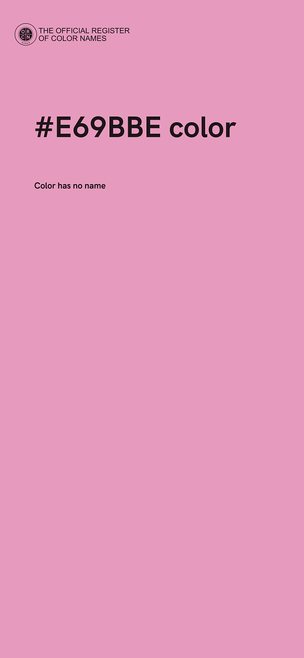 #E69BBE color image