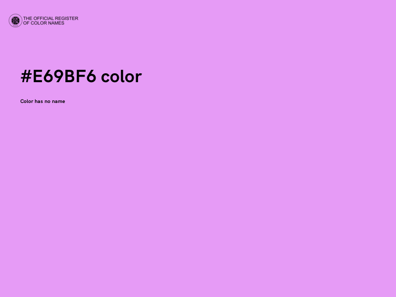 #E69BF6 color image