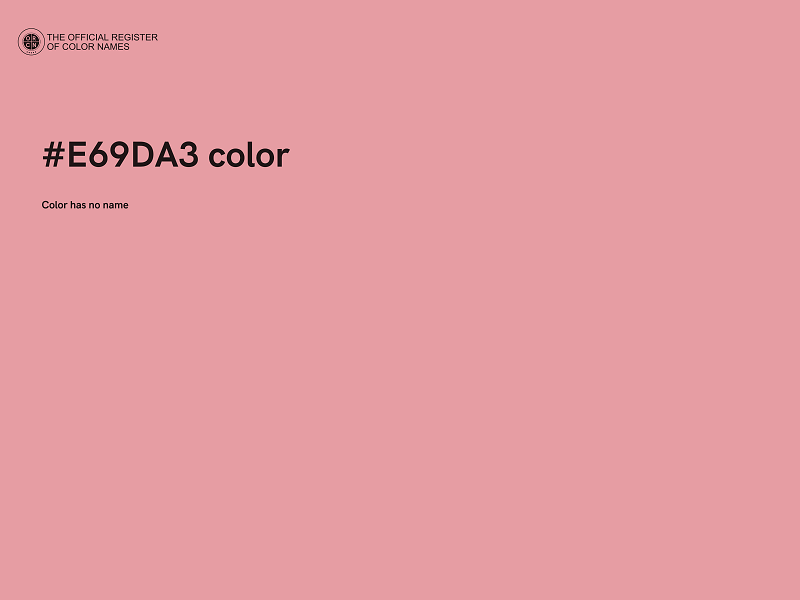 #E69DA3 color image