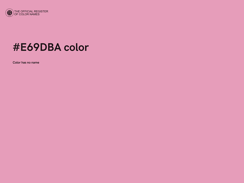 #E69DBA color image