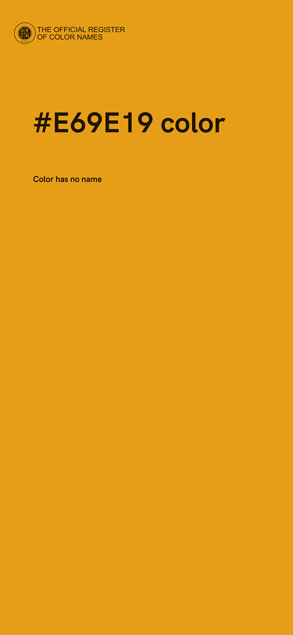 #E69E19 color image
