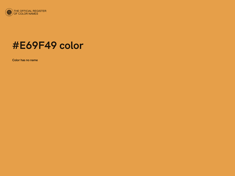 #E69F49 color image