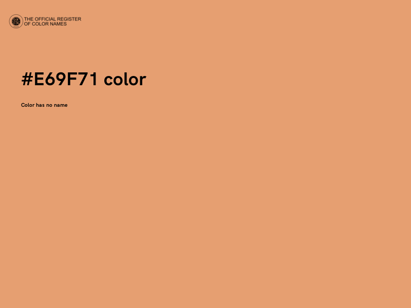 #E69F71 color image