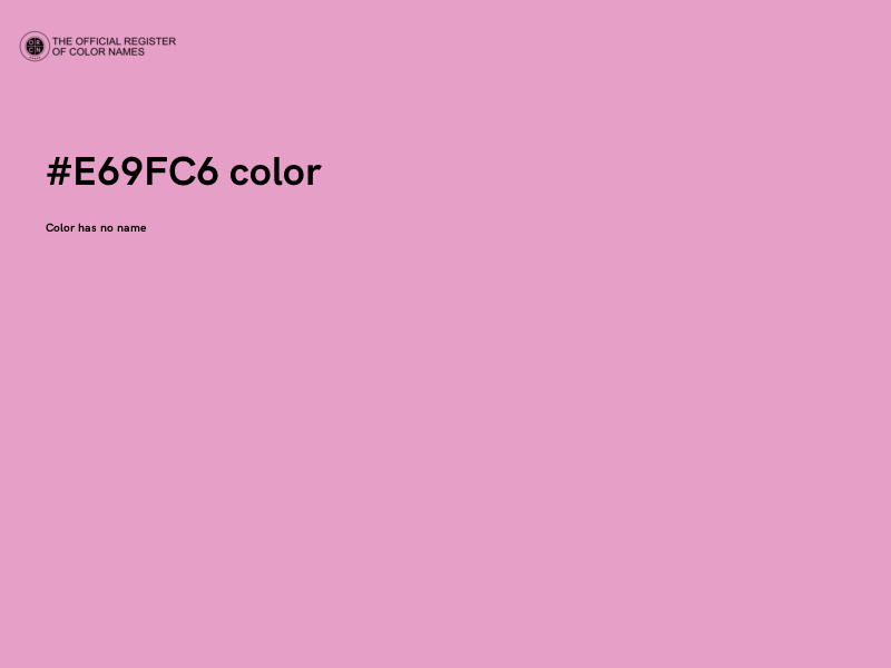 #E69FC6 color image