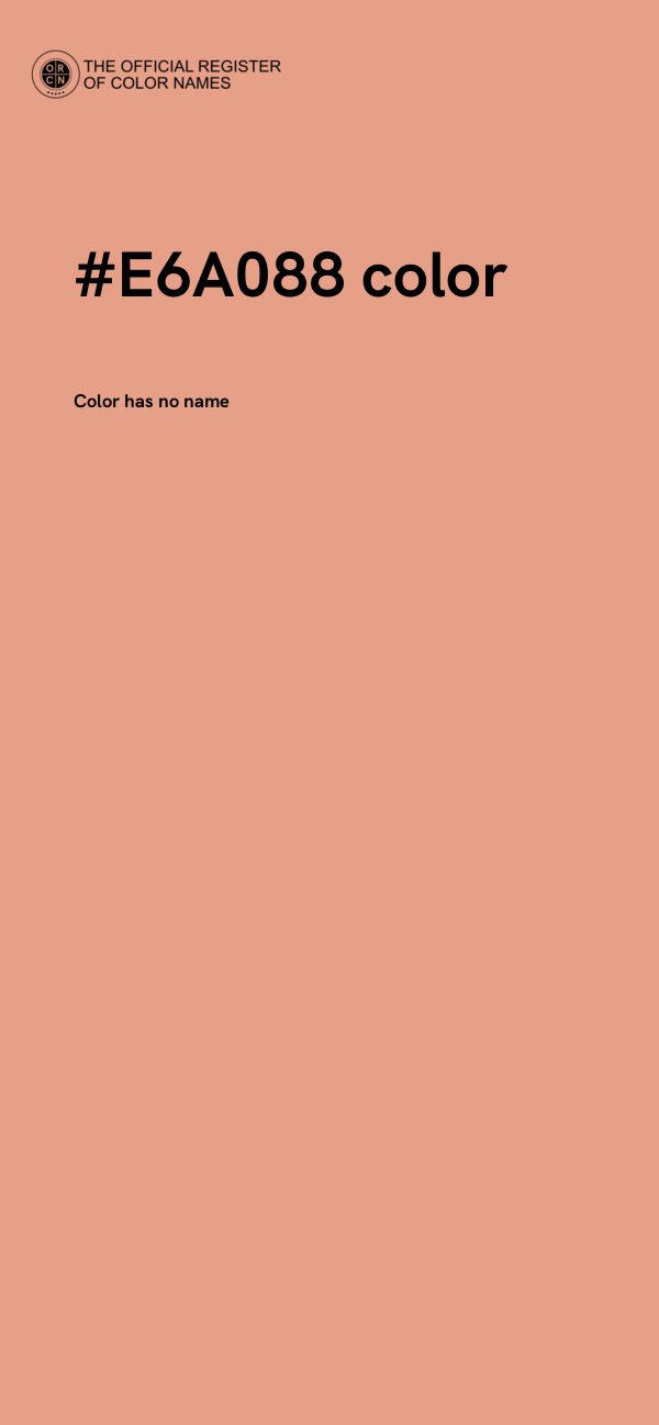 #E6A088 color image
