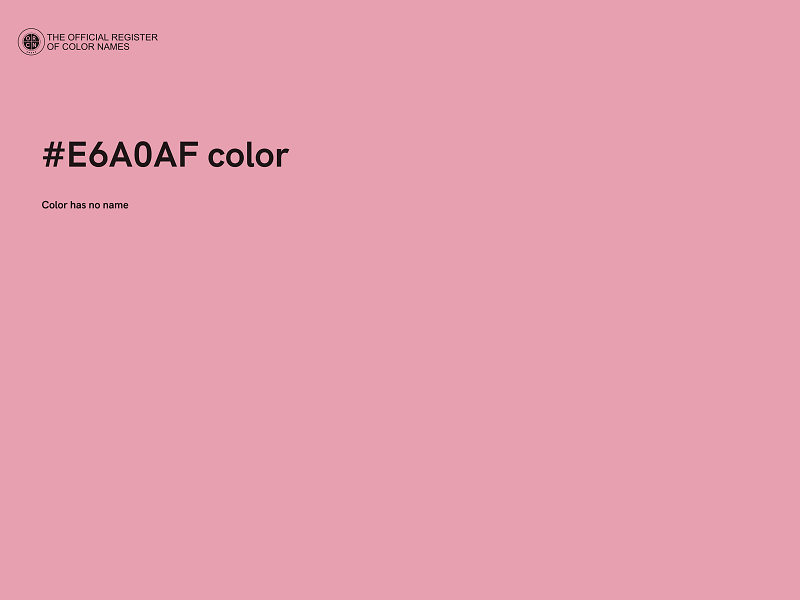 #E6A0AF color image