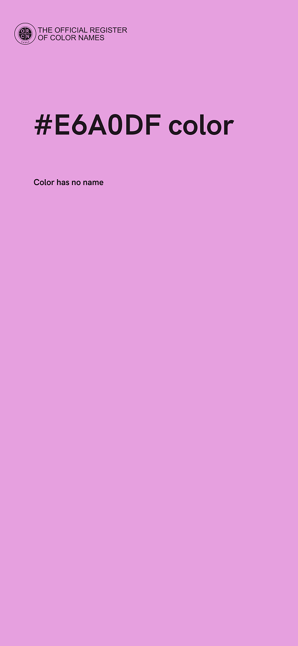 #E6A0DF color image
