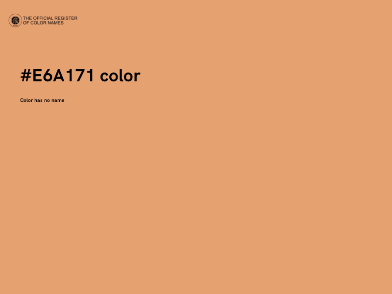 #E6A171 color image