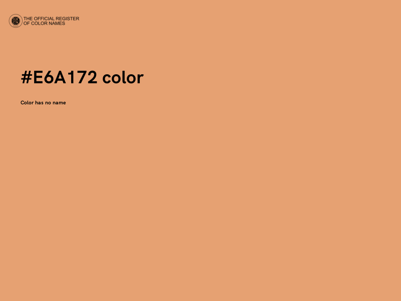 #E6A172 color image