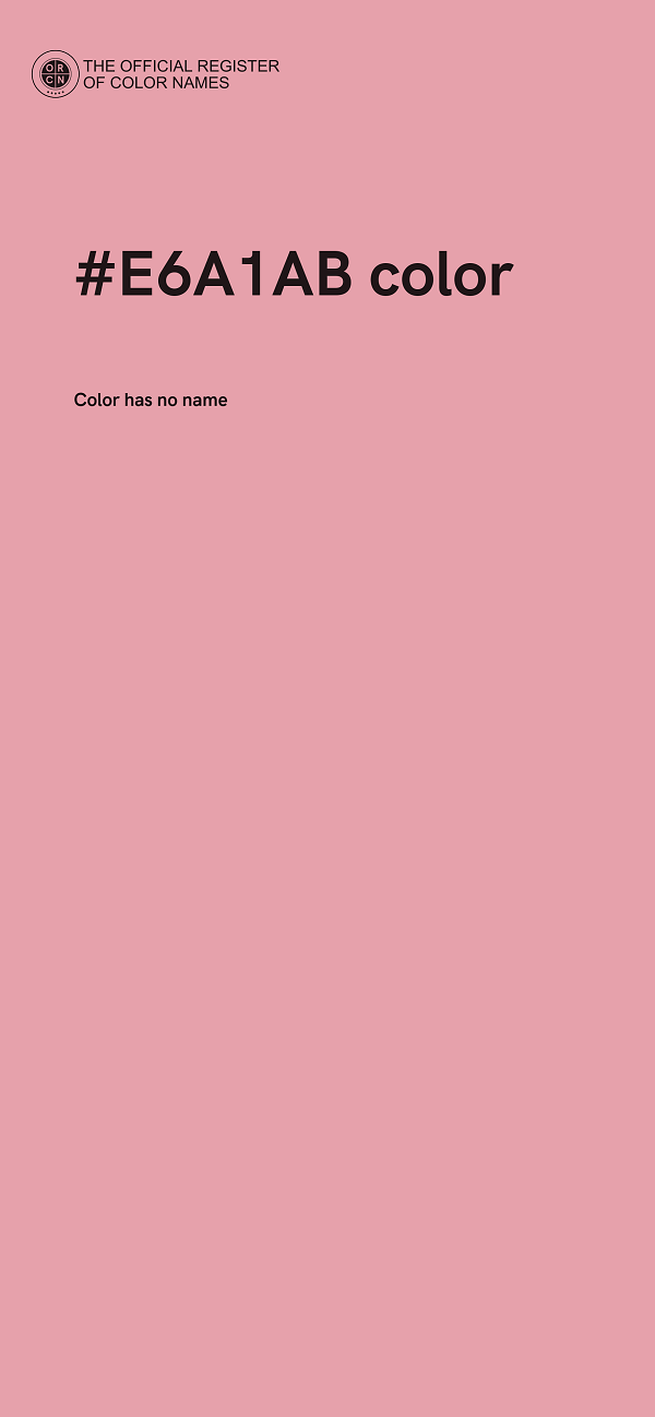 #E6A1AB color image