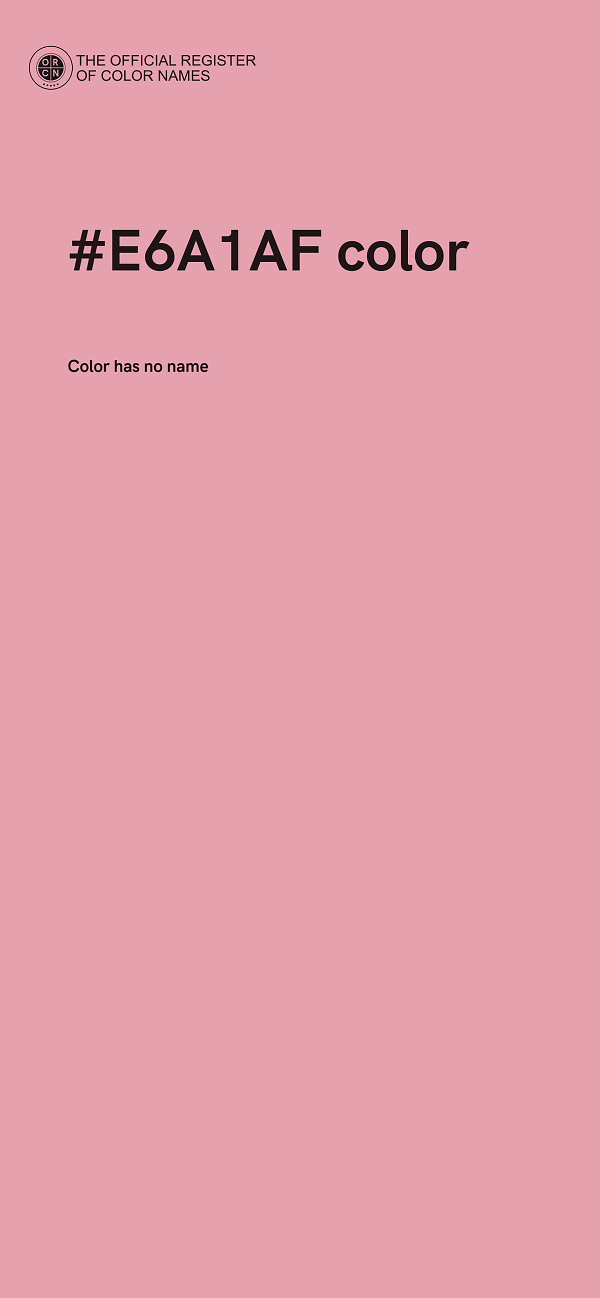 #E6A1AF color image