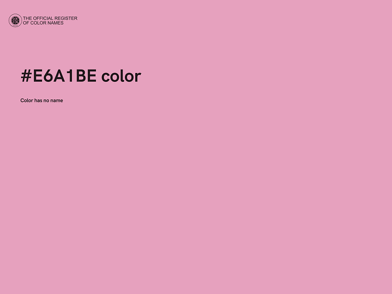 #E6A1BE color image