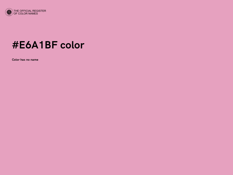 #E6A1BF color image
