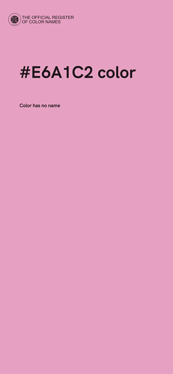 #E6A1C2 color image
