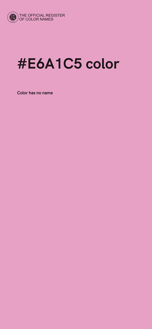 #E6A1C5 color image