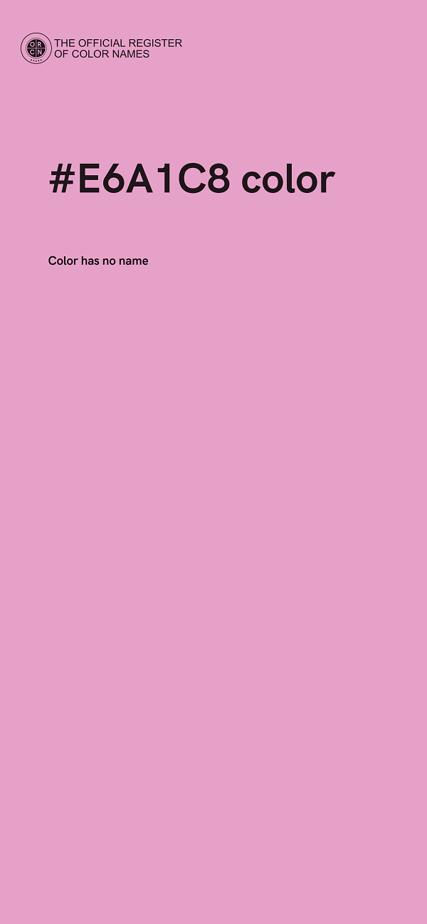 #E6A1C8 color image