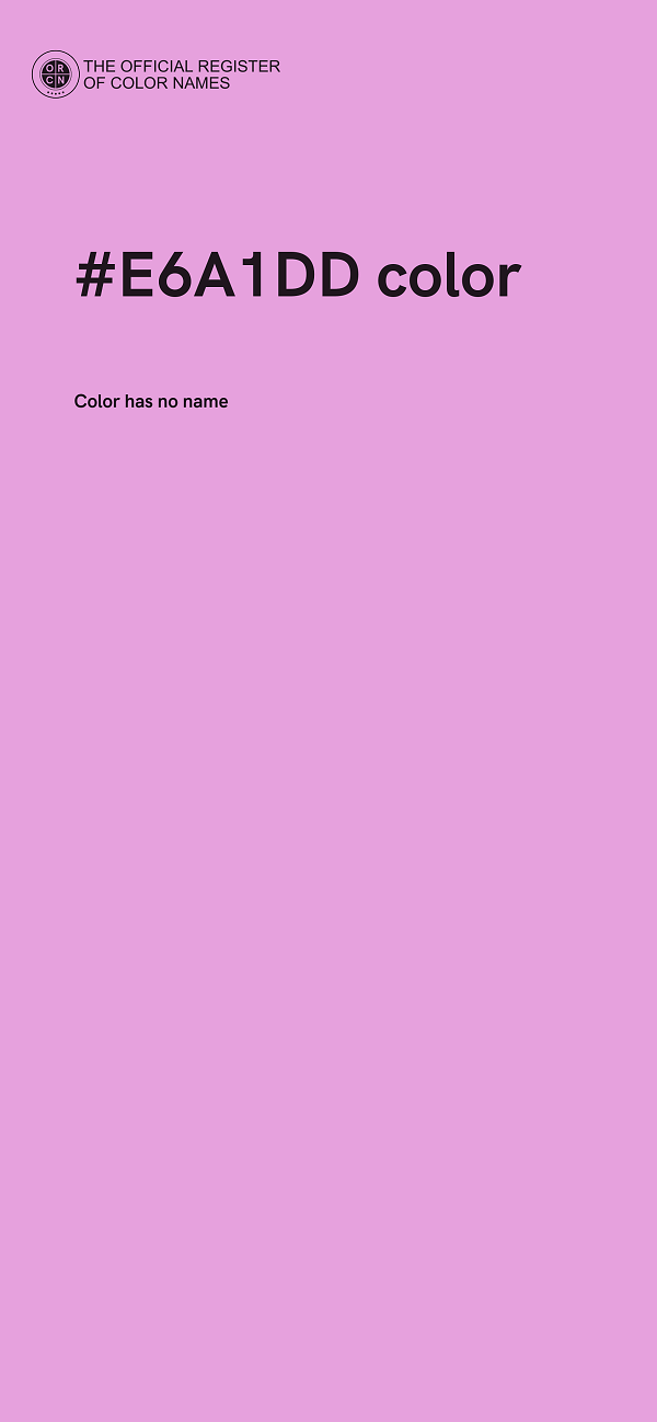 #E6A1DD color image