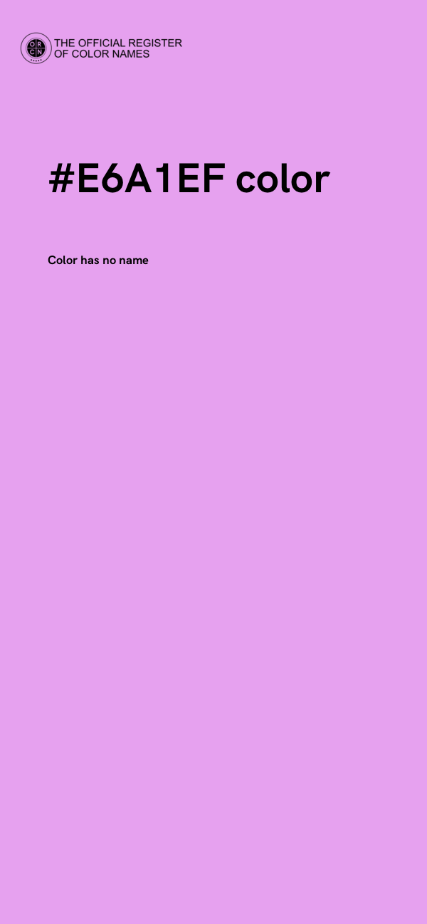 #E6A1EF color image